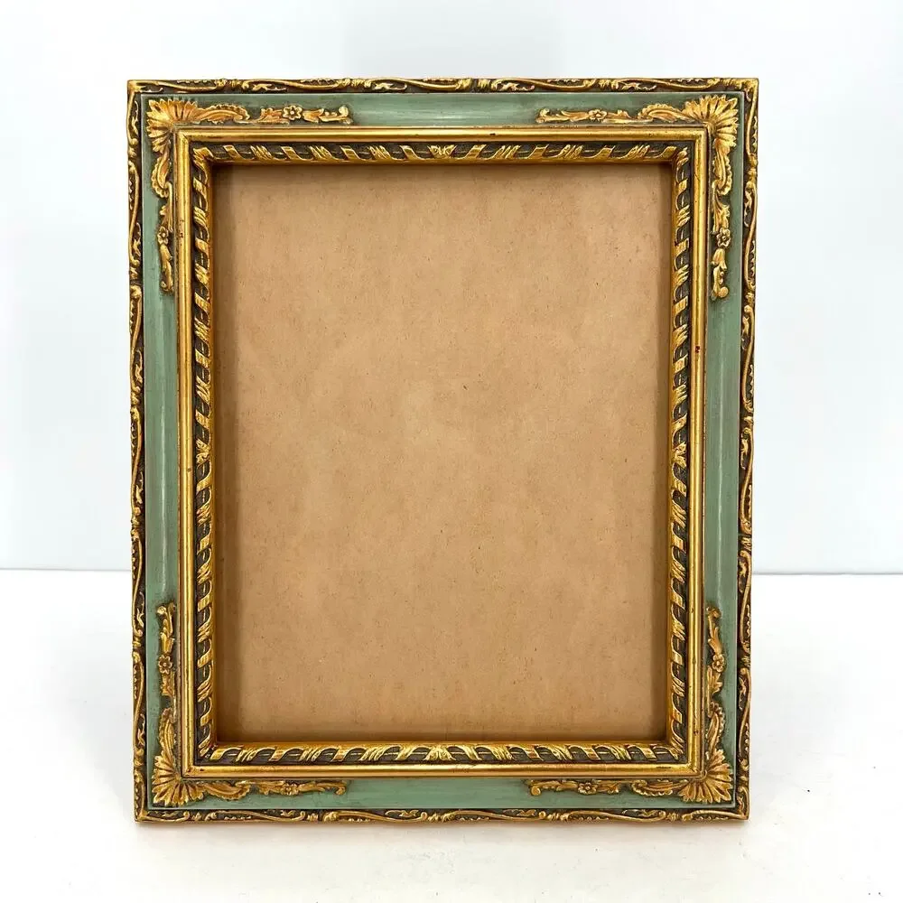 Antique 1940 French Country Vénitien Rococo ornate picture frame